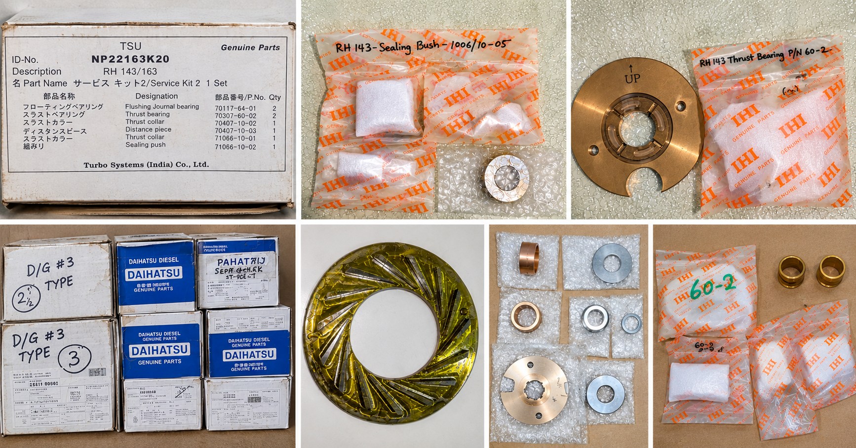 IHI RH143 TURBOCHARGER SPARES